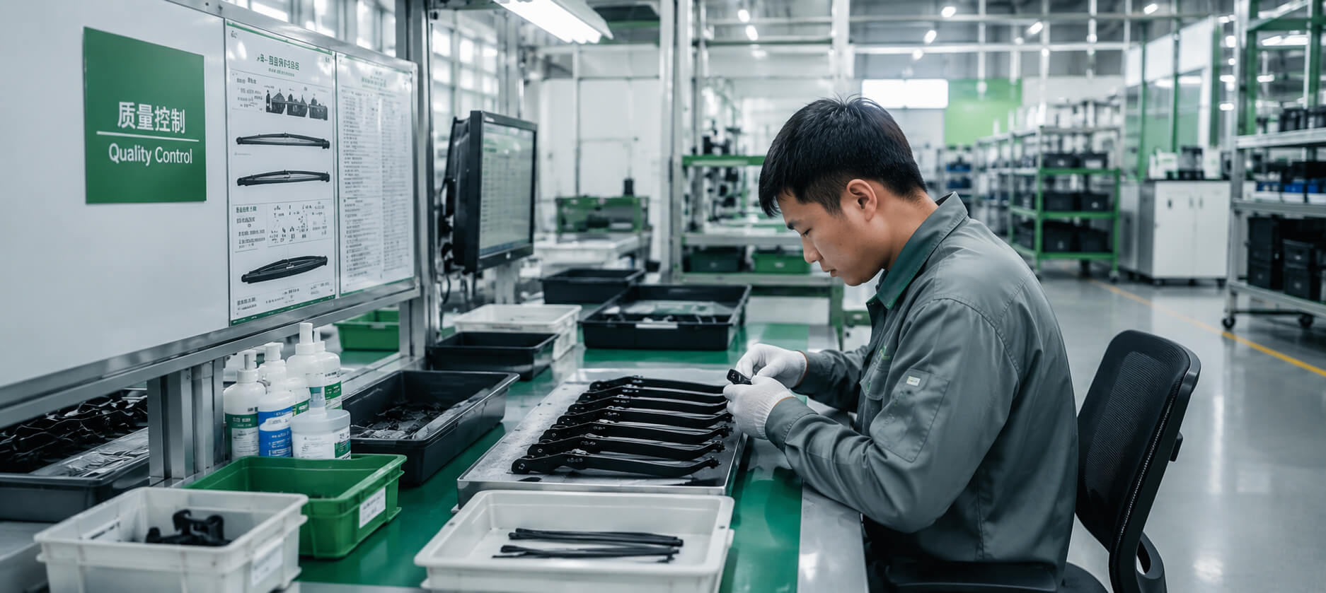 Contrôle qualité des produits en usine en Chine